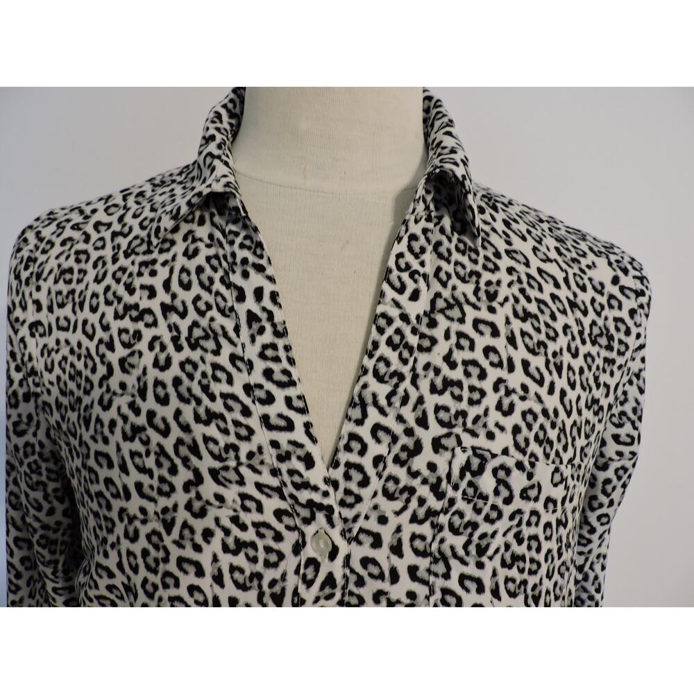 The Limited Leopard Print Button Down Blouse - Size L